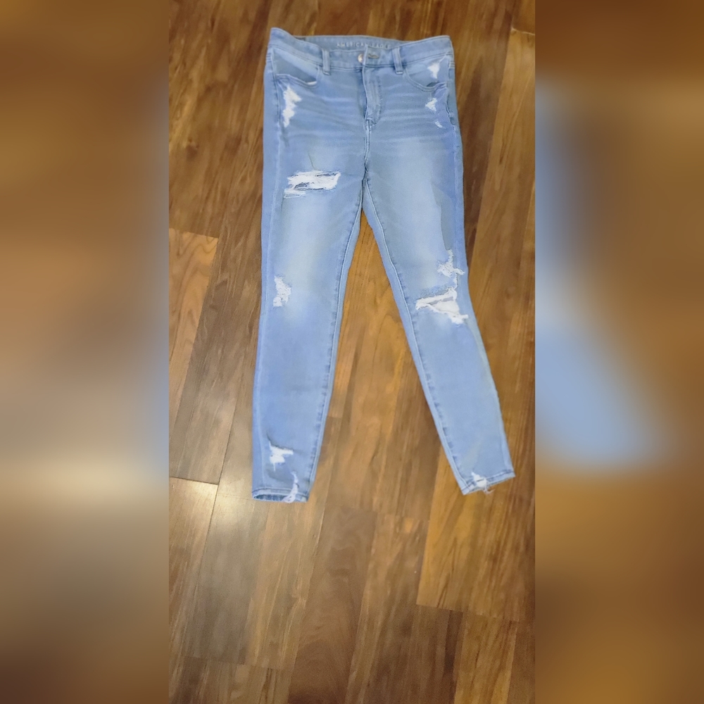 Light wash A&E jeans